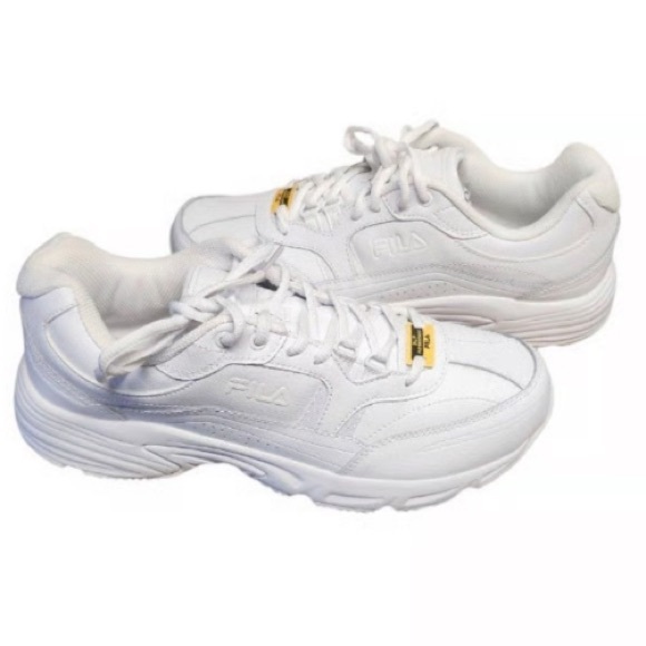 FILA Men’s 12 Memory White Workshift Non Skid Slip Resistant Work Shoes NWT - Picture 4 of 16